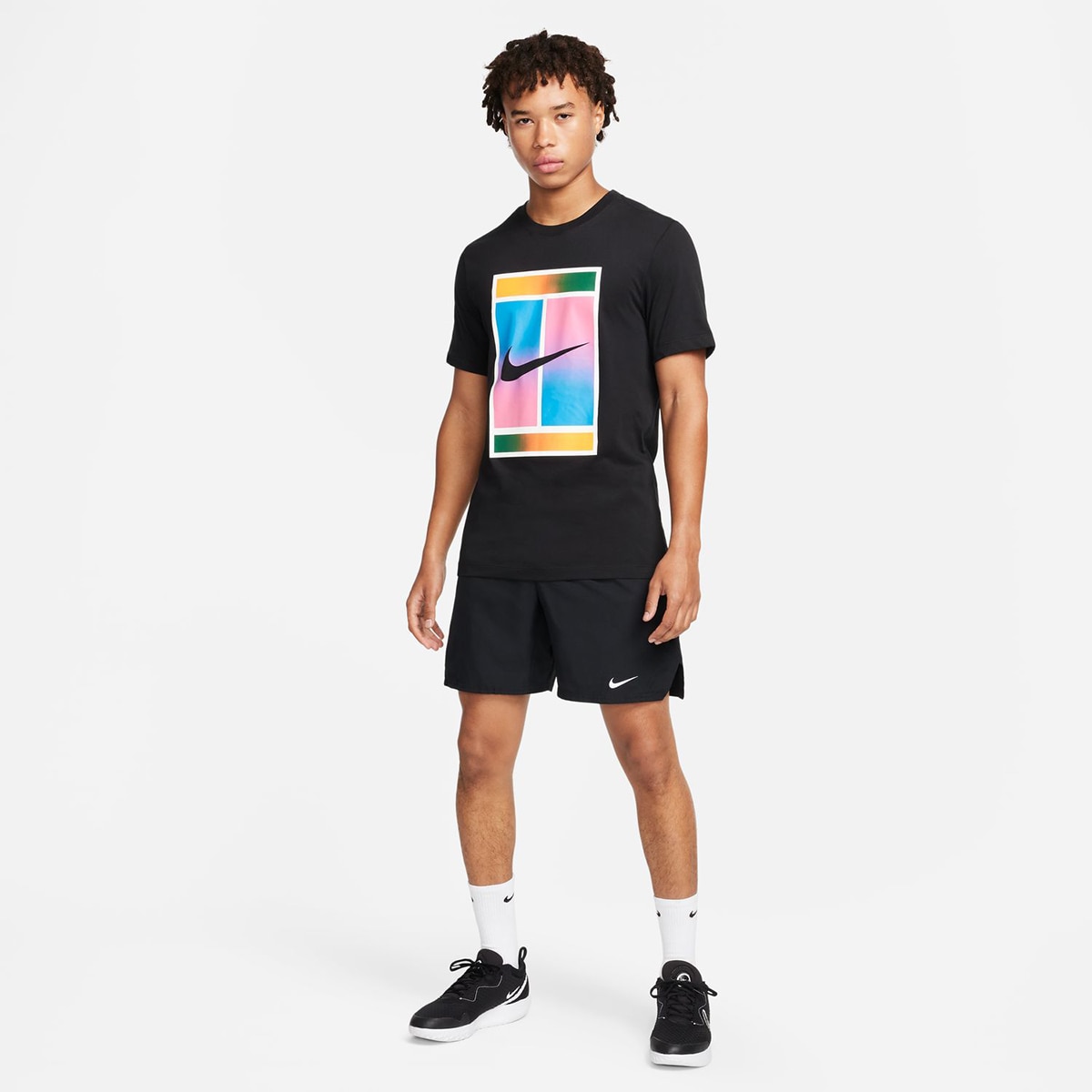 Calções de Homem Rafa Challenger Dri-FIT Short-Sleeve Tennis Top Azul-6