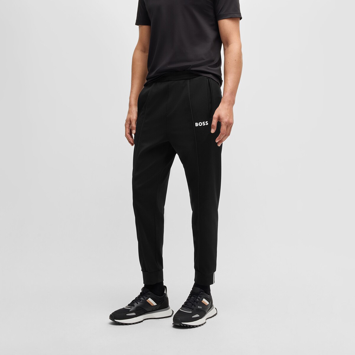 Pantalón de chandal de hombre para tenis XL Negro