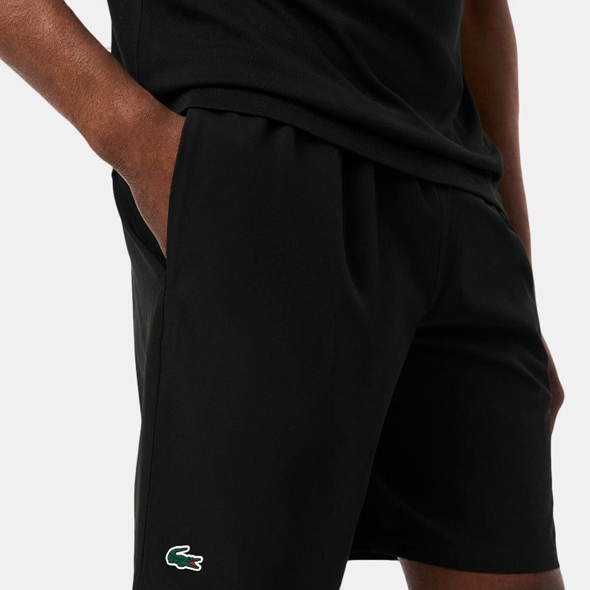 Pantalones cortos de tenis ultra secos Lacoste x Novak Djokovic - Negro Negro-3