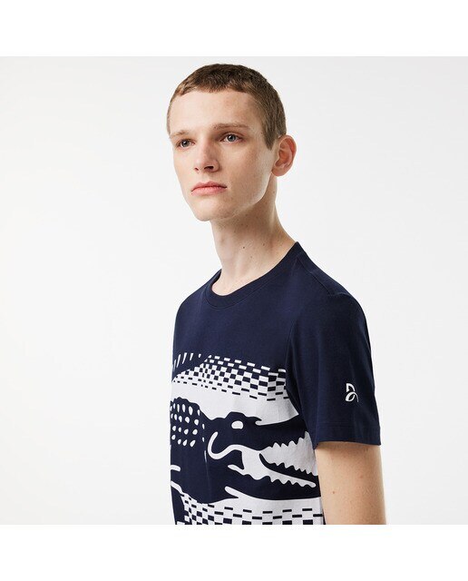 T-shirt de Homem Tennis × Novak Djokovic Azul-marinho-3