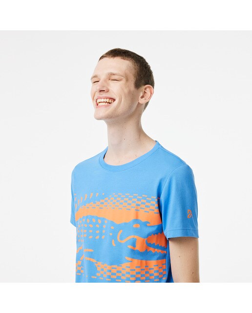T-shirt de Homem Tennis × Novak Djokovic Azul-3