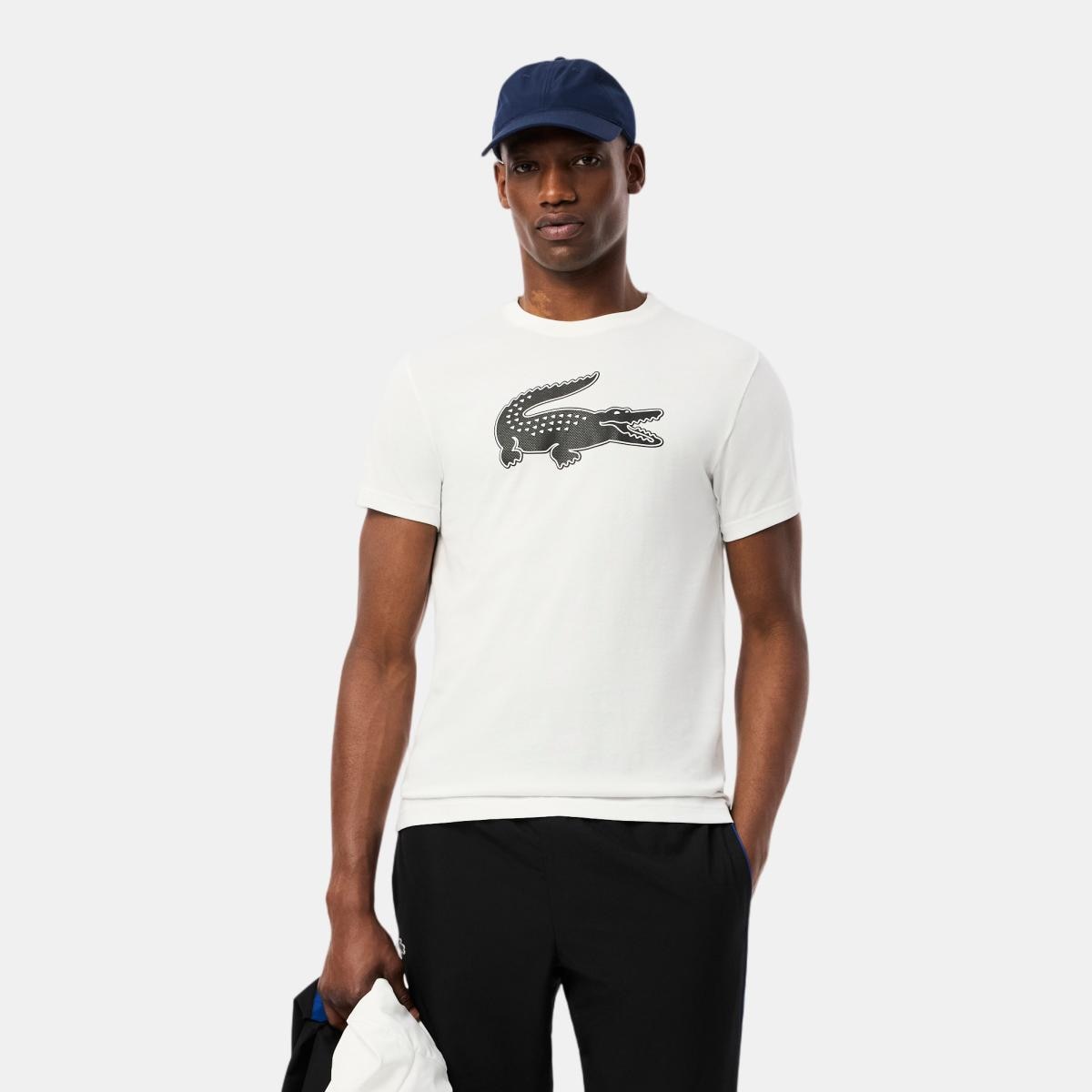 Lacoste - Camiseta de hombre deportiva con logotipo XXL Ultra Dry de manga corta.
