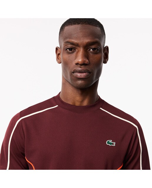 T-shirt de Ténis de Homem Ultra-Dry Castanho-2