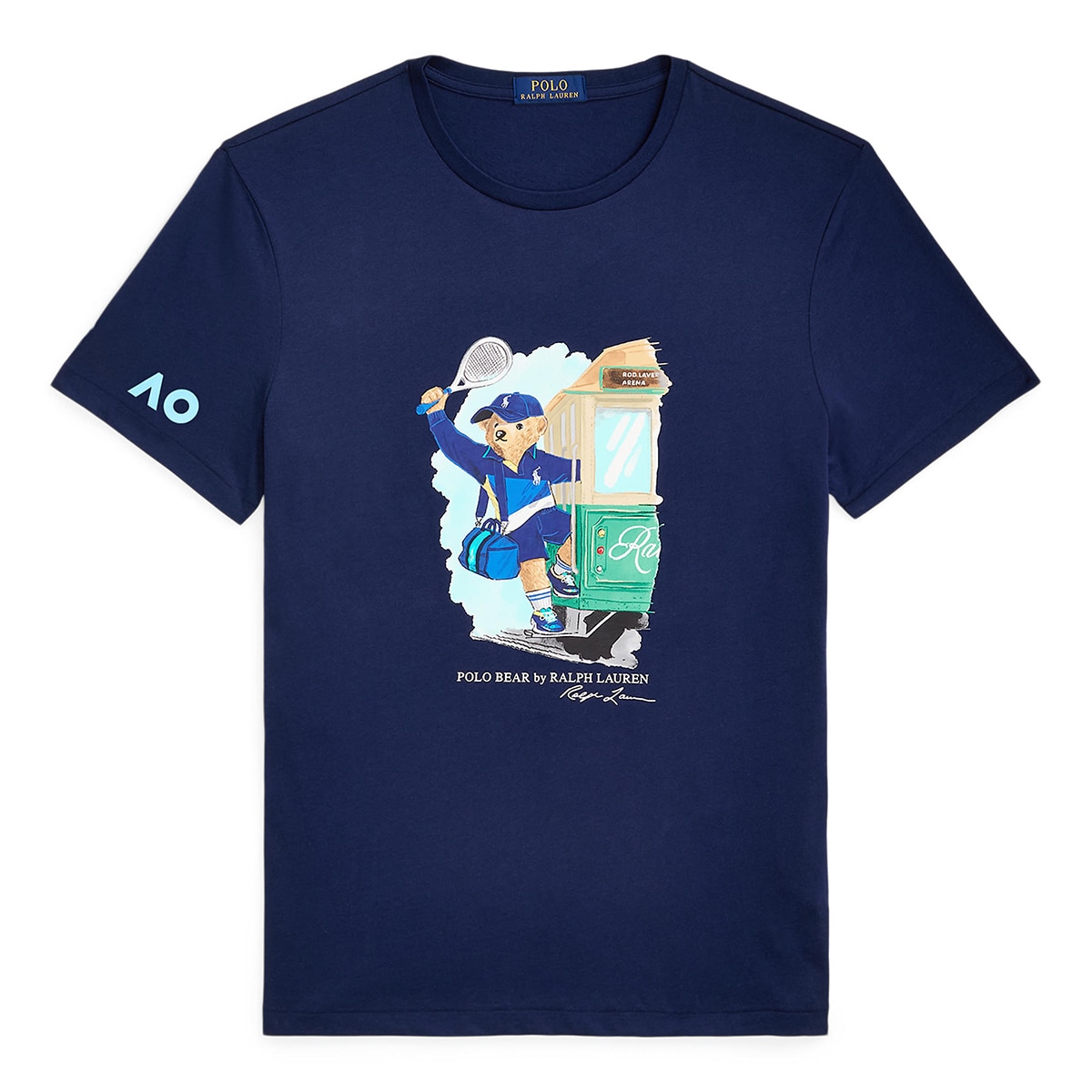 T-shirt de Ténis de Homem com Polo Bear Australian Open Azul-marinho-5