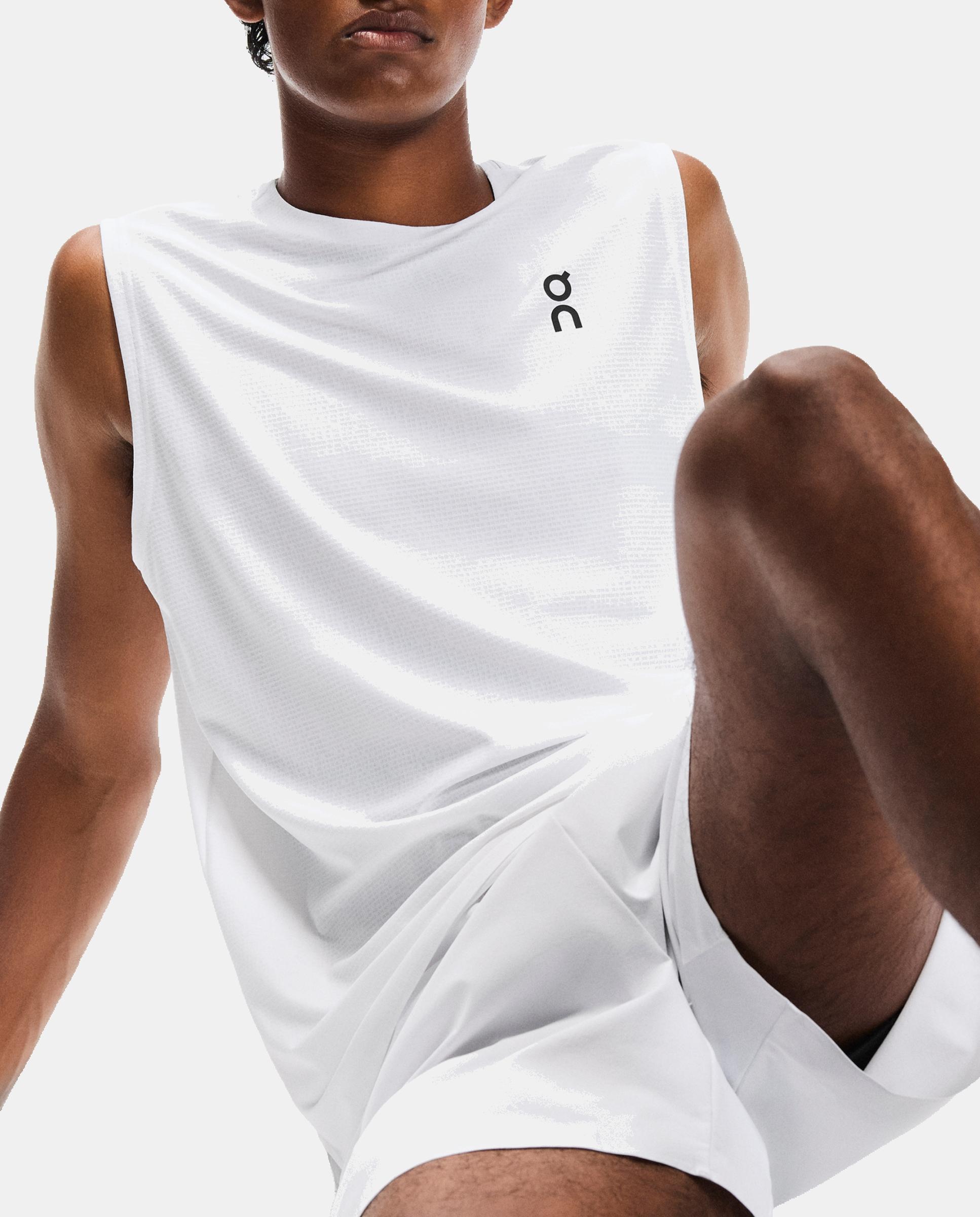 Camiseta de Tenis de Hombre Court Tank On - Blanco Blanco-5