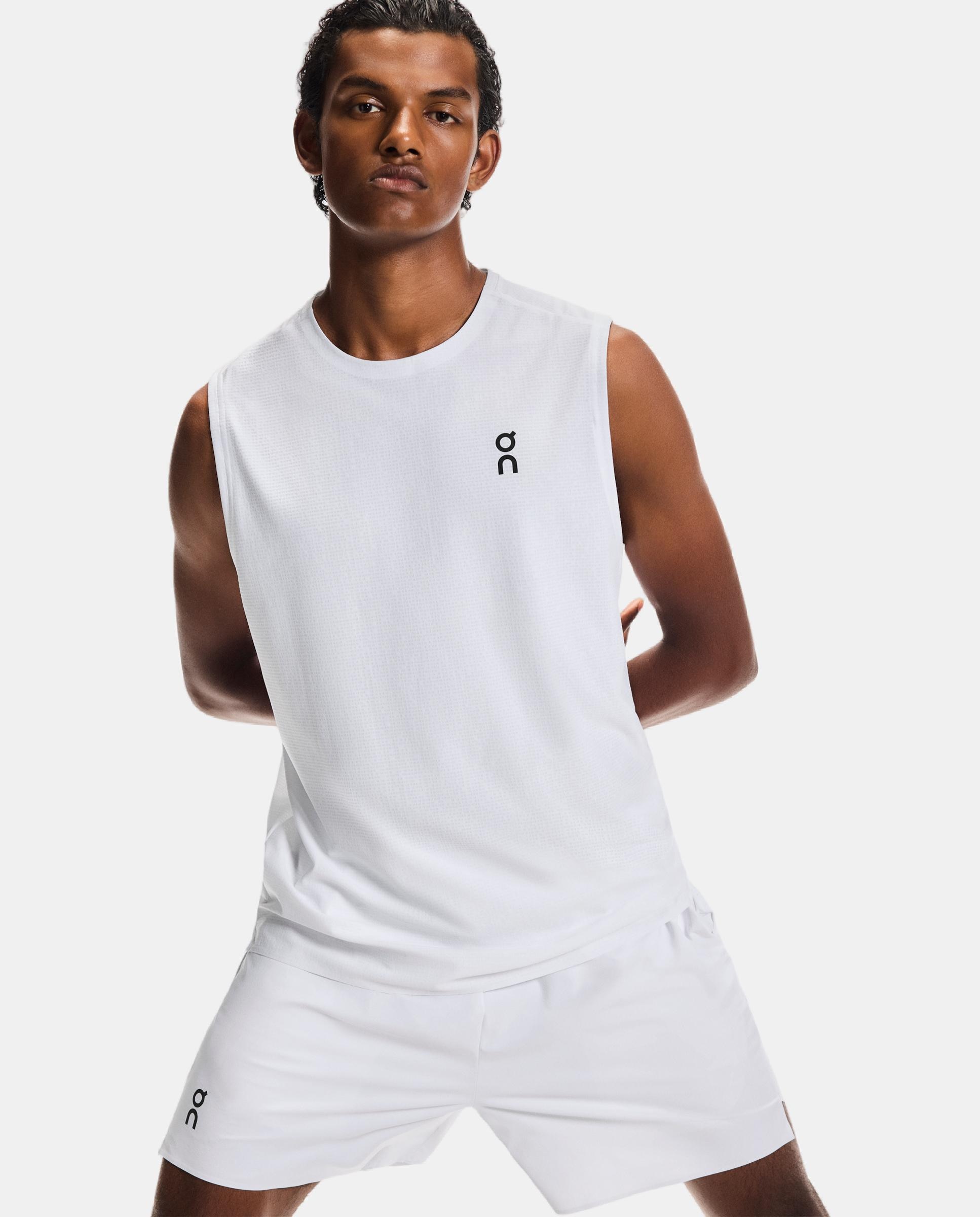Camiseta de Tenis de Hombre Court Tank On - Blanco Blanco-6