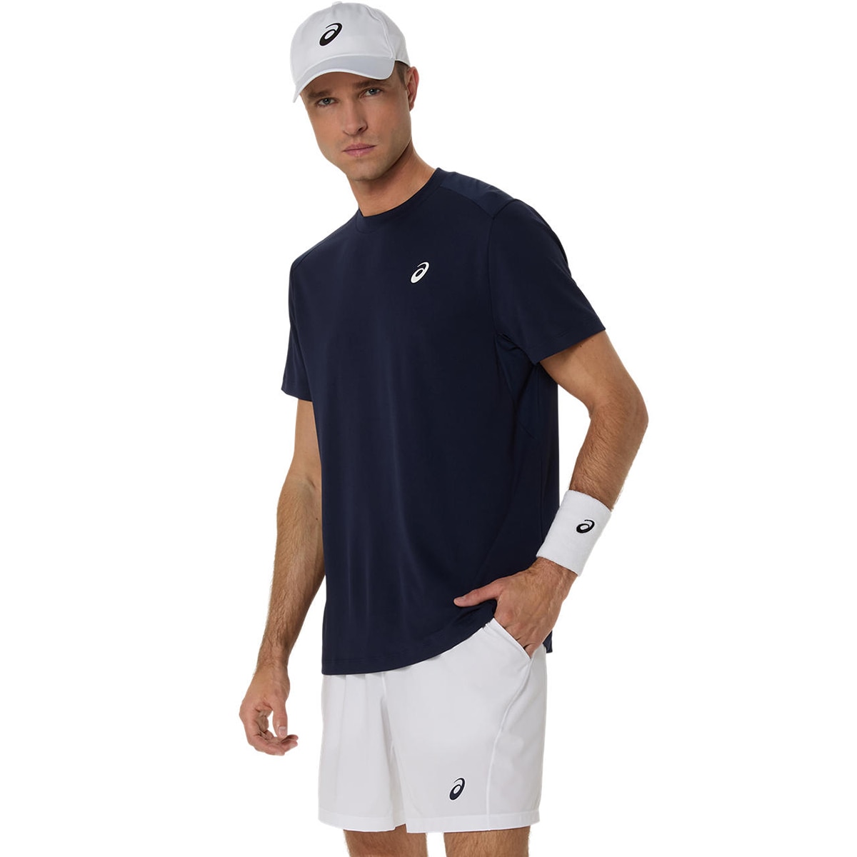 T-shirt de Ténis de Homem Court SS Top Azul-1