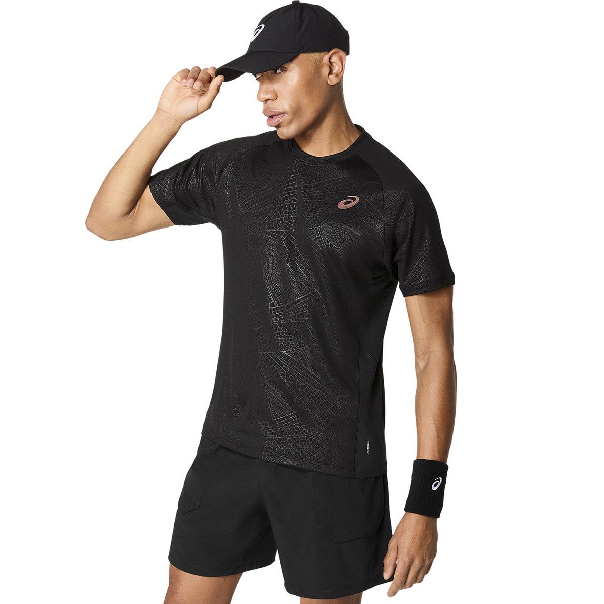 T-shirts de Ténis de Homem Match SS Top Night Energy Preto-1