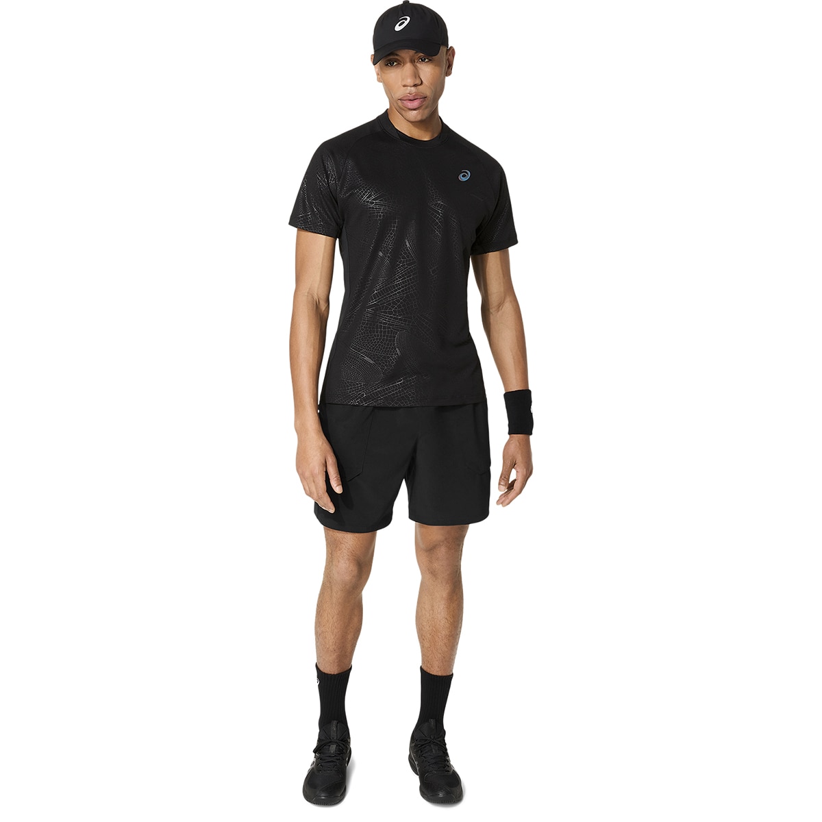 T-shirts de Ténis de Homem Match SS Top Night Energy Preto-5