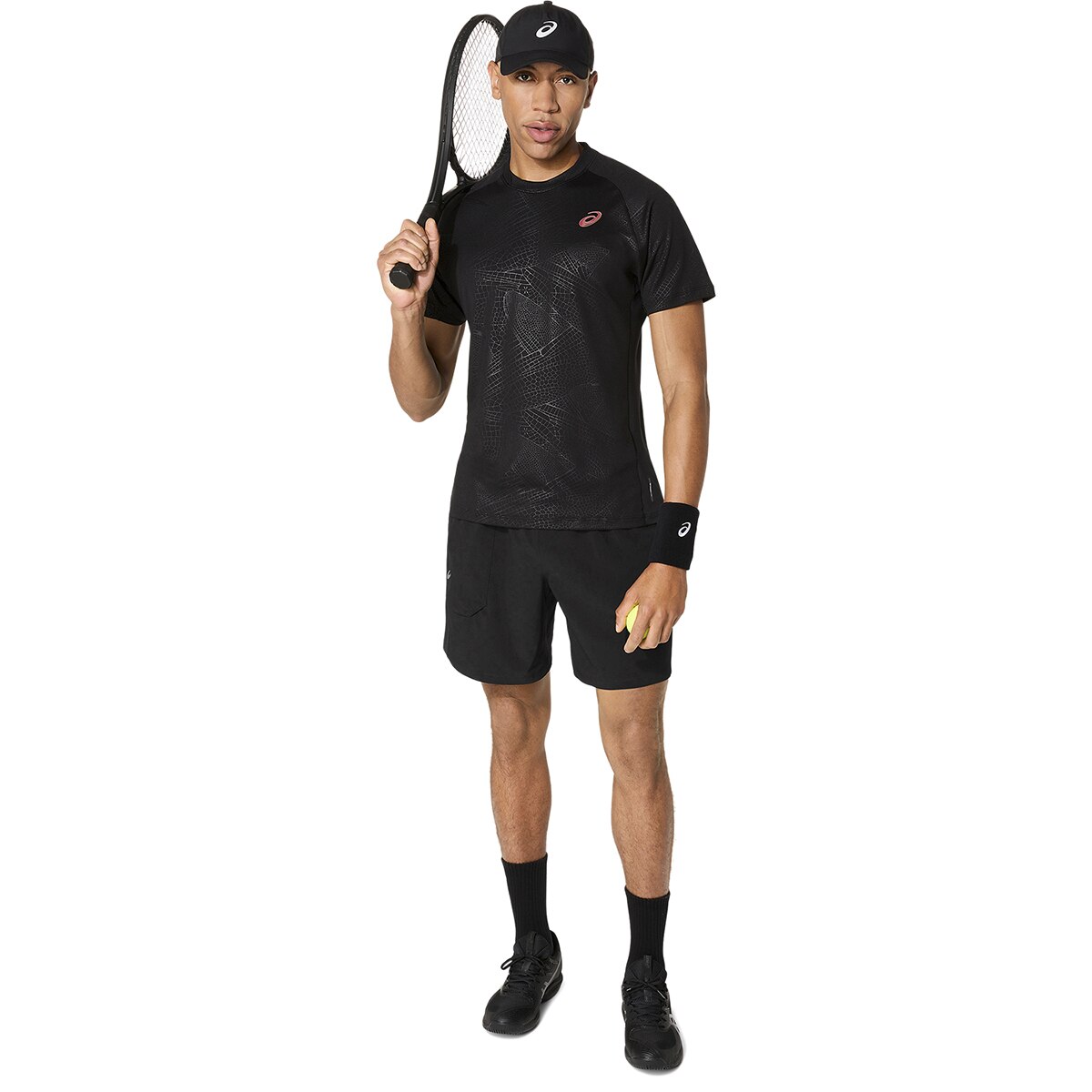 T-shirts de Ténis de Homem Match SS Top Night Energy Preto-6