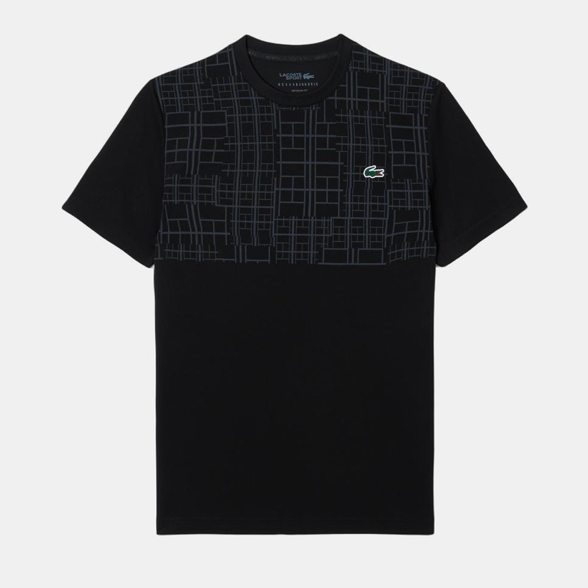T-shirt Desportiva Transpirável e Ultra Seca com Gola Redonda x Novak Djokovic Preto-1