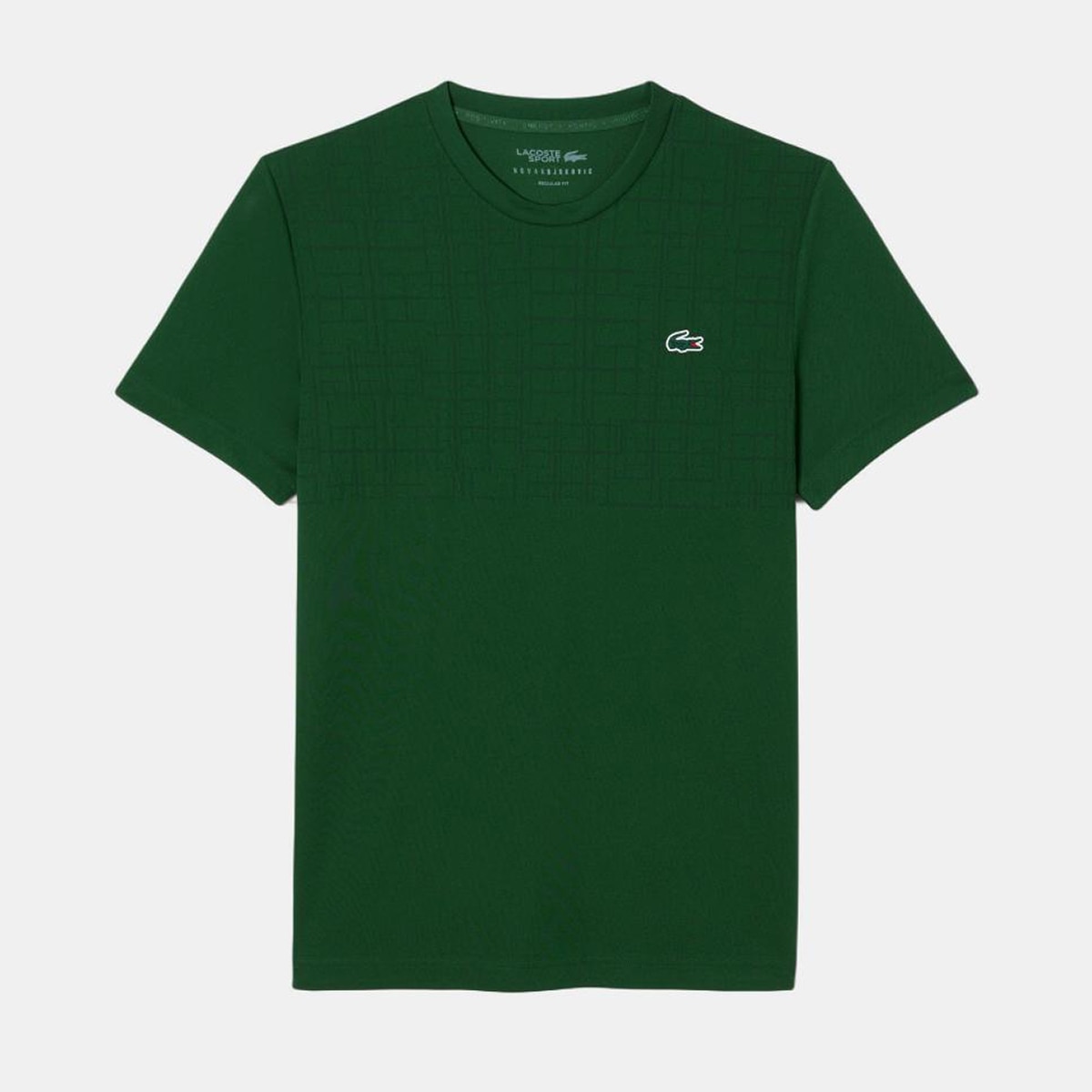 T-shirt Desportiva Transpirável e Ultra Seca com Gola Redonda x Novak Djokovic Verde-1