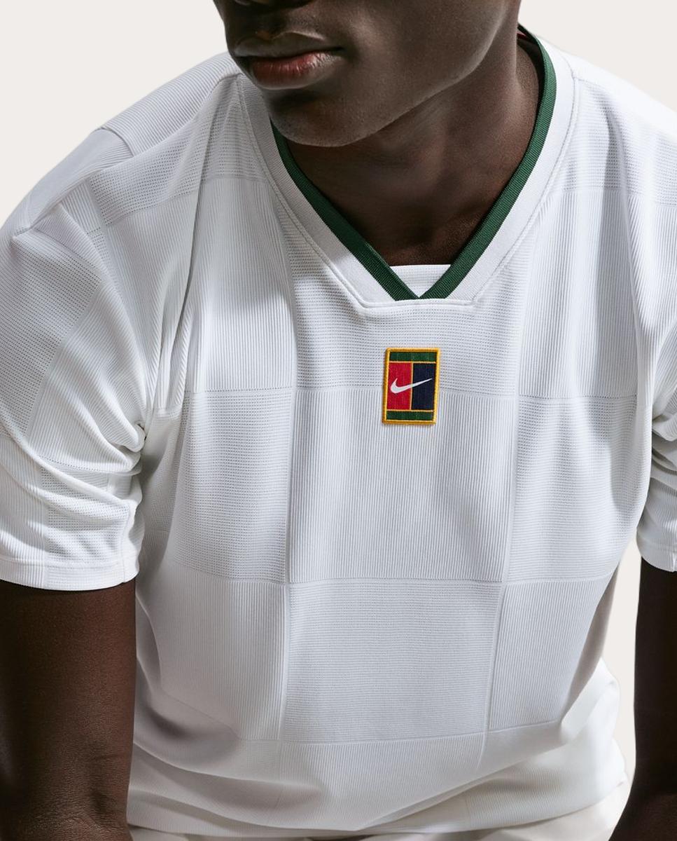 T-shirt de Homem Slam Dri-Fit Branco / Verde-5