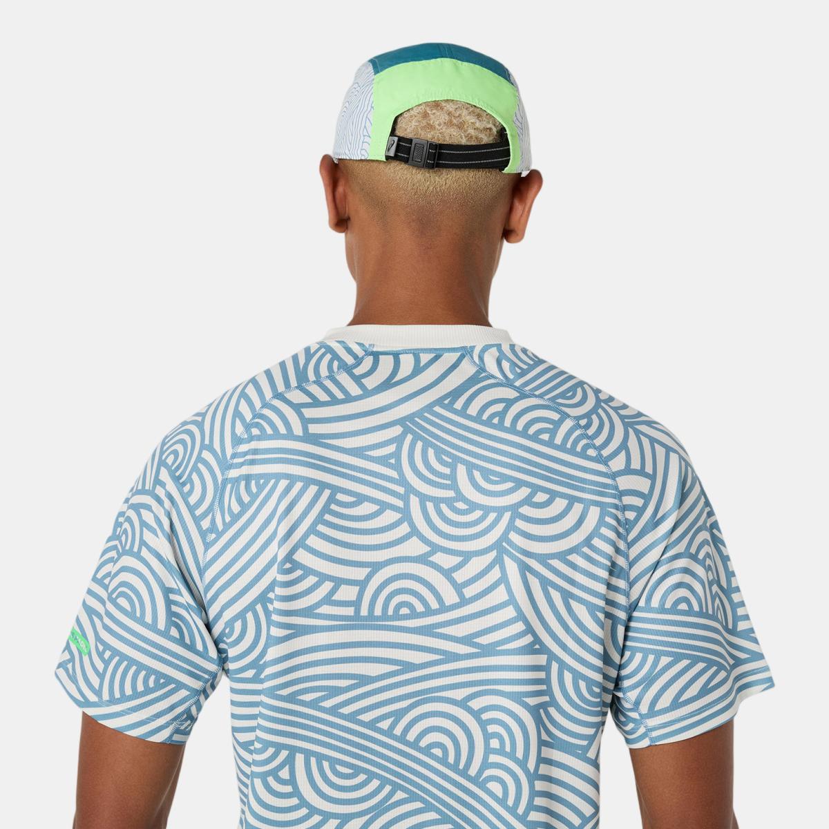 T-shirt de Padel de Homem Padel Court All Over Print SS Top Branco / Azul-6