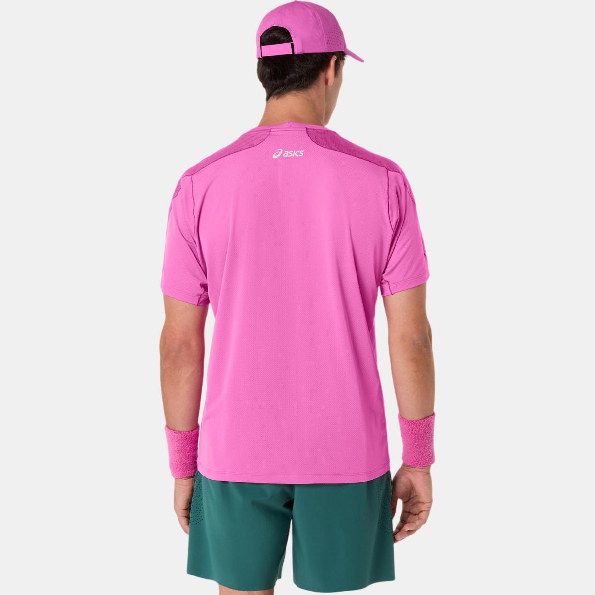 T-shirt de Ténis de Homem Match Jacquard SS Top Rosa-pastel-2