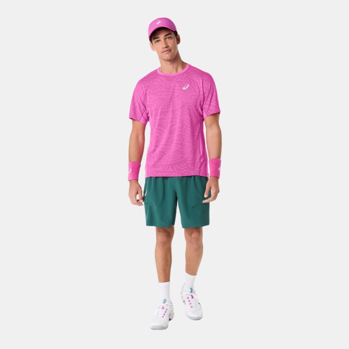T-shirt de Ténis de Homem Match Jacquard SS Top Rosa-pastel-6