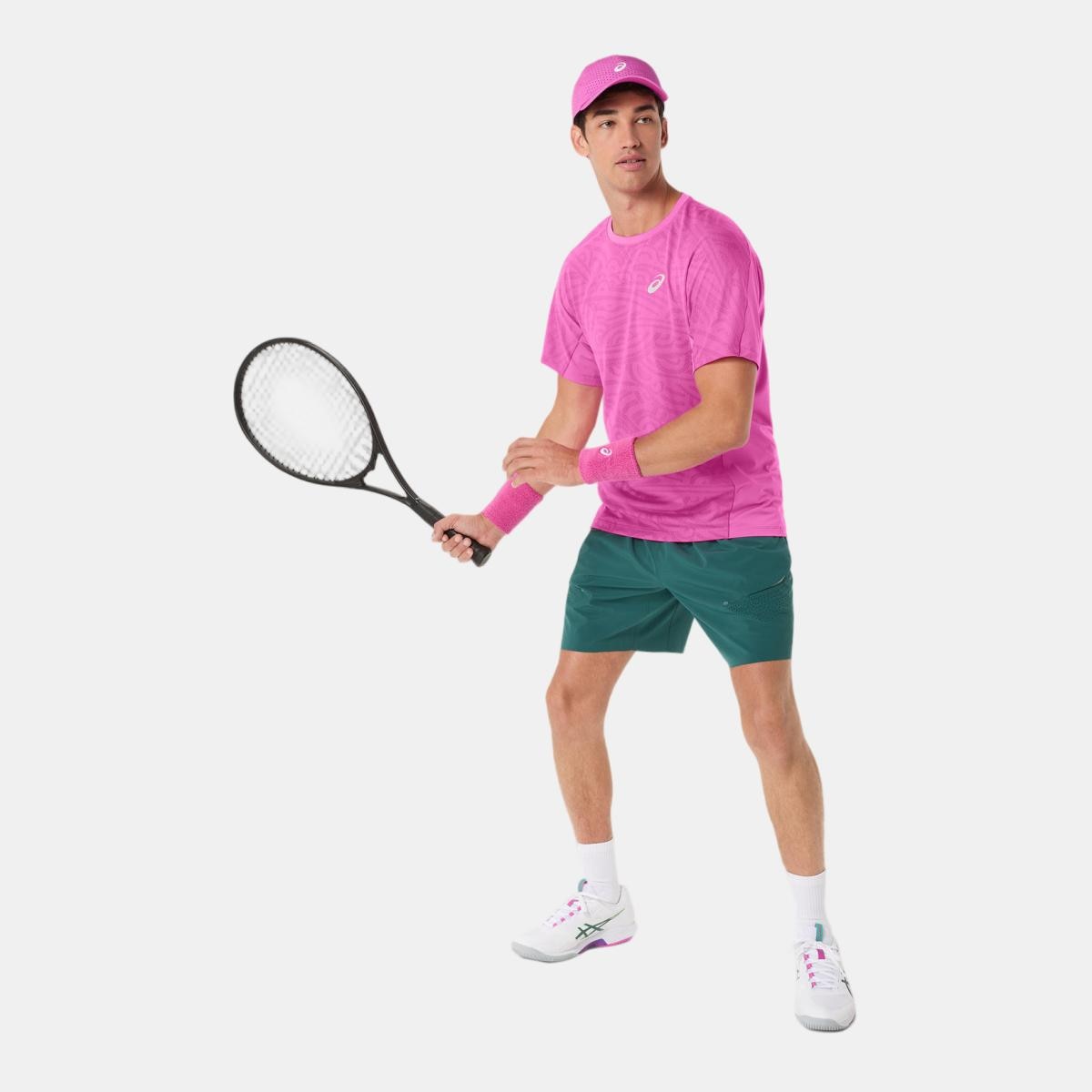 T-shirt de Ténis de Homem Match Jacquard SS Top Rosa-pastel-7