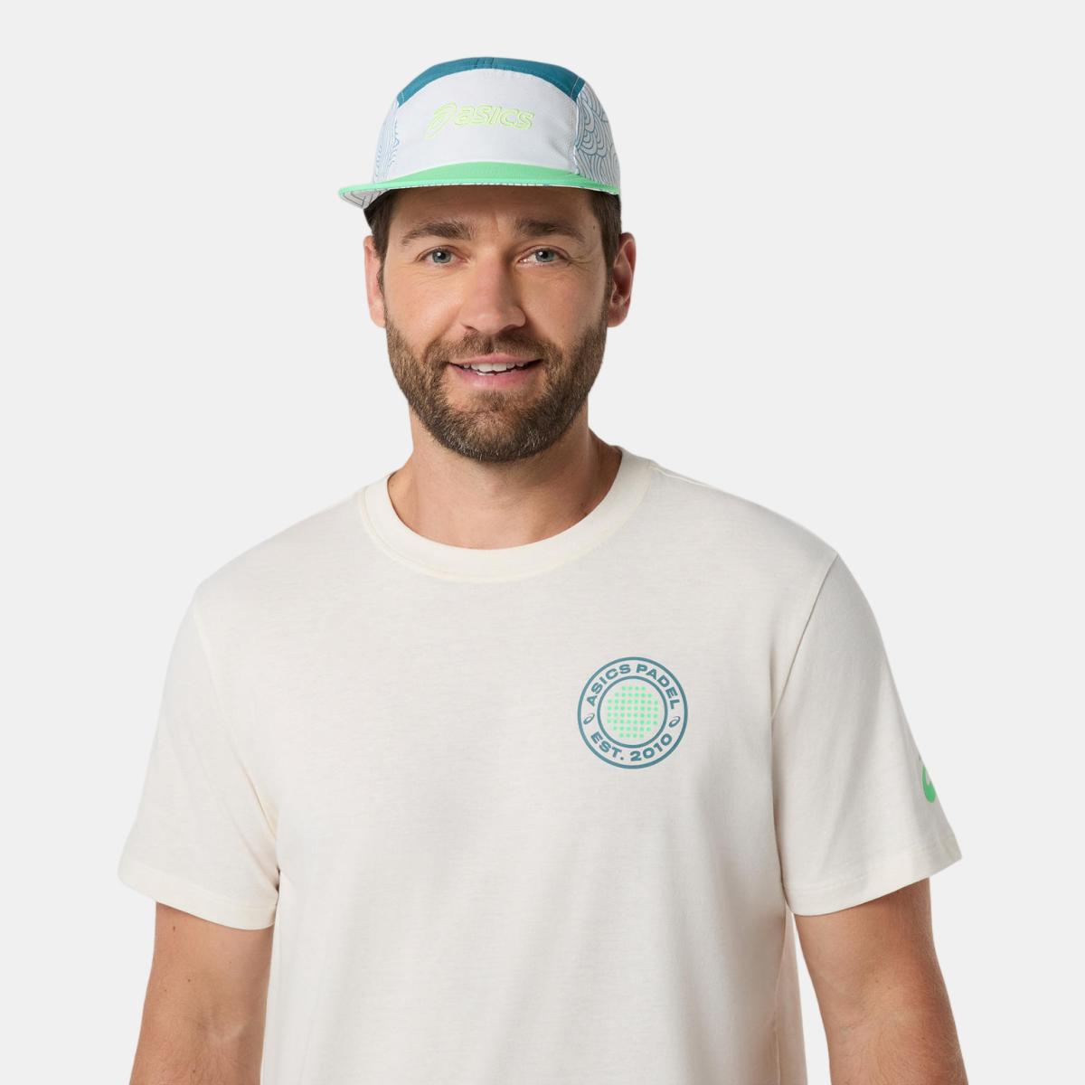 T-shirt de Padel de Homem Padel Court Graphic SS Top Creme-4