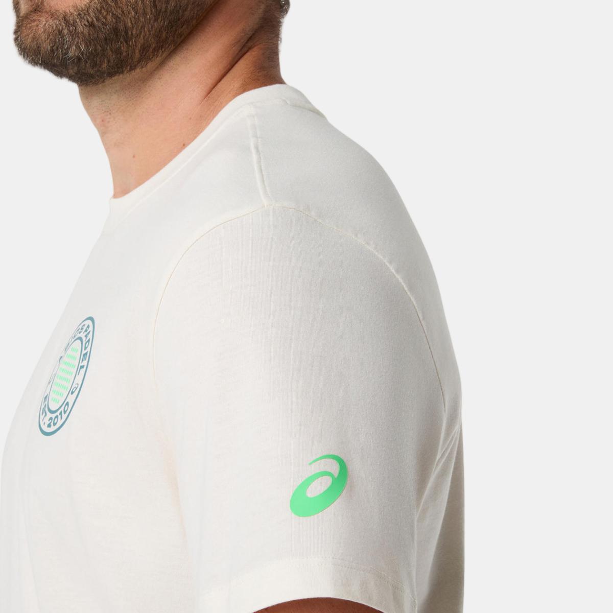 T-shirt de Padel de Homem Padel Court Graphic SS Top Creme-5