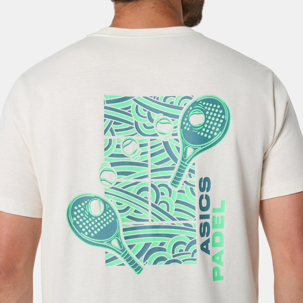 T-shirt de Padel de Homem Padel Court Graphic SS Top Creme-6