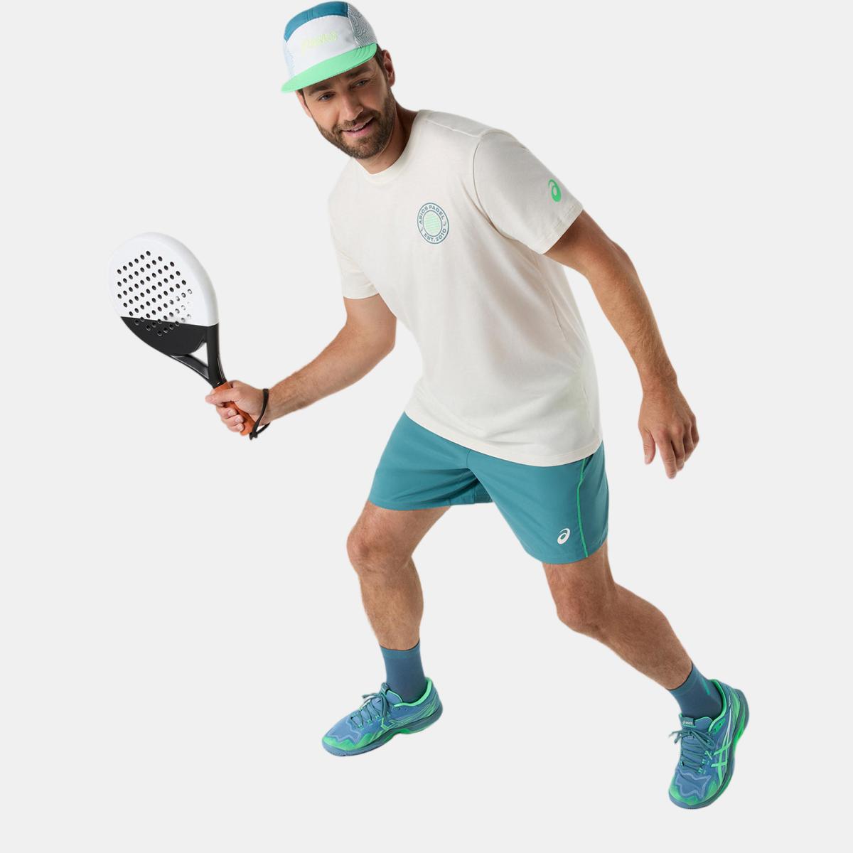 T-shirt de Padel de Homem Padel Court Graphic SS Top Creme-8