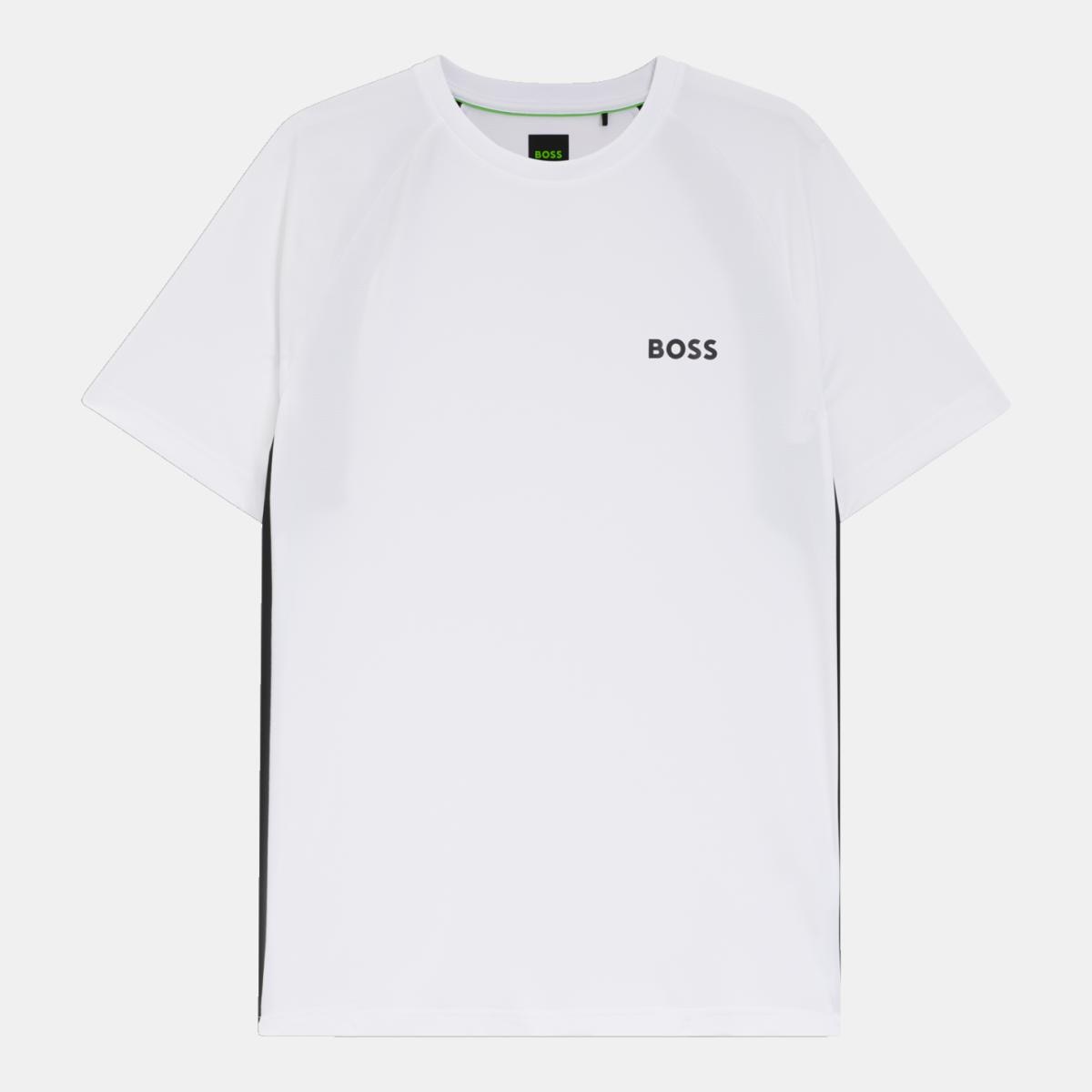 T-shirt de Manga Curta de Homem para Jogar Ténis Branco-3