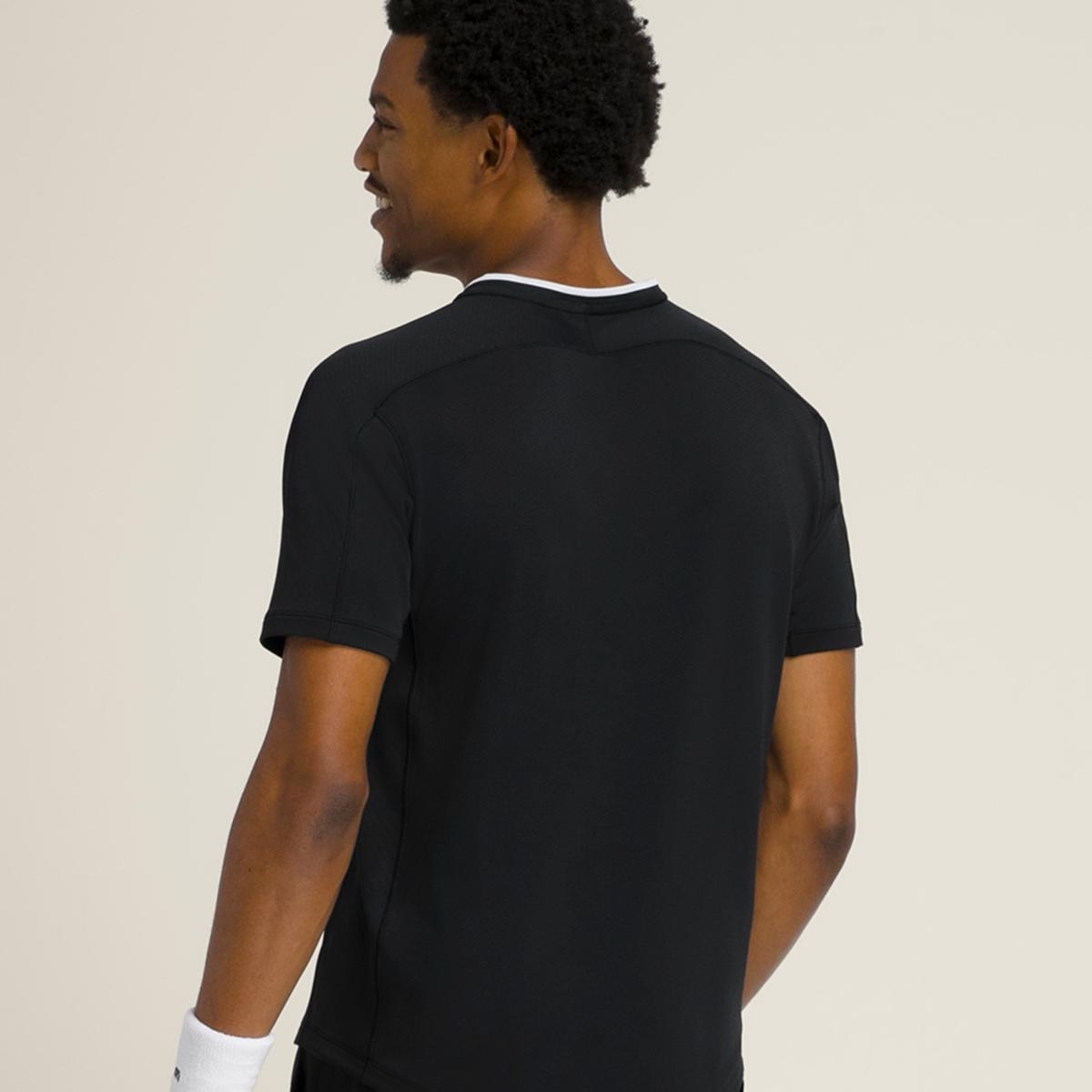 T-shirt de ténis de Homem Serve Out Preto-2