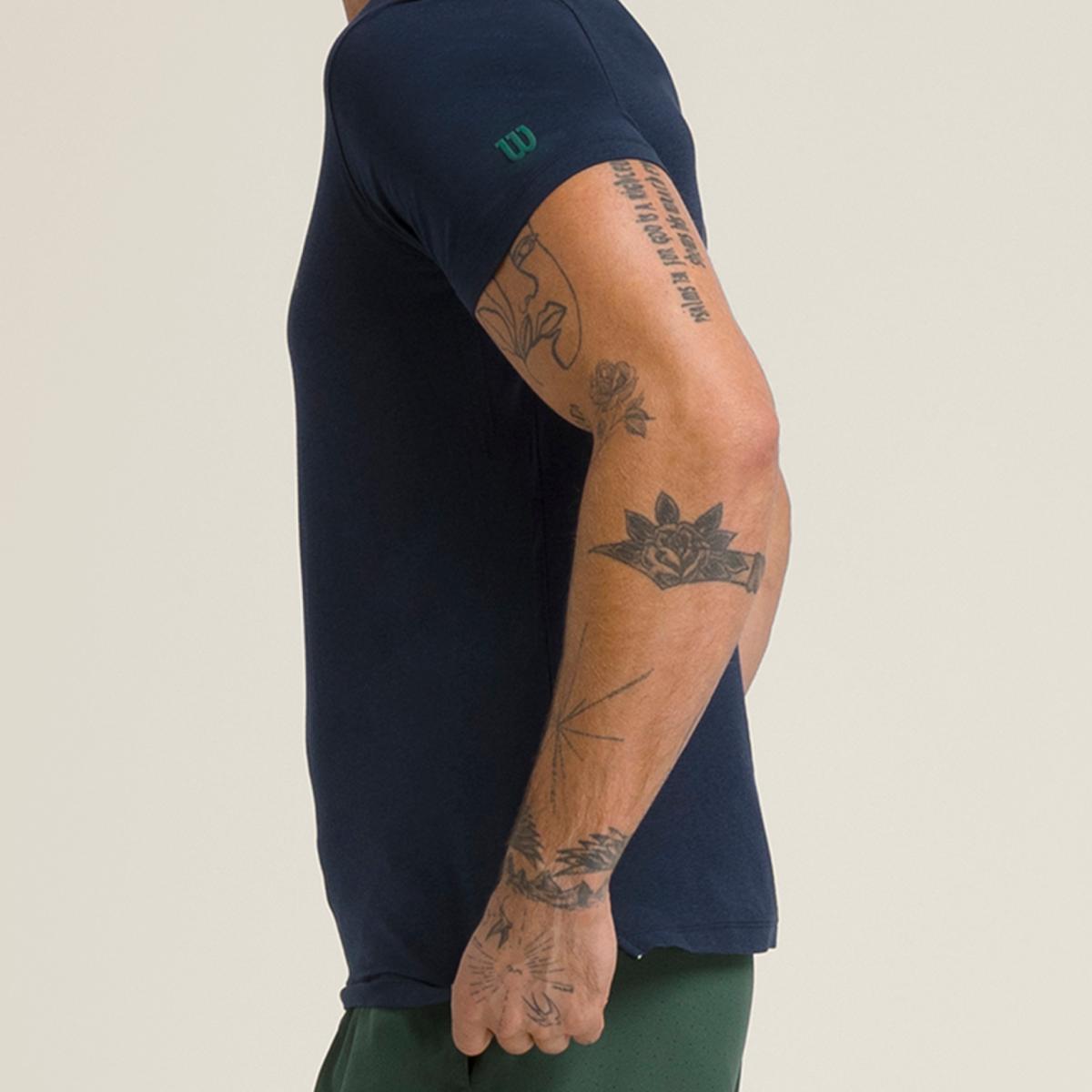 T-shirt de Ténis de Homem Easy Street Azul / Verde-3