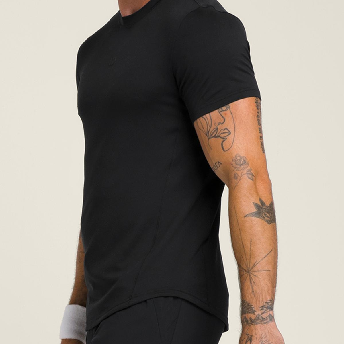 T-shirt de Ténis de Homem Everyday Perfomance Preto-3