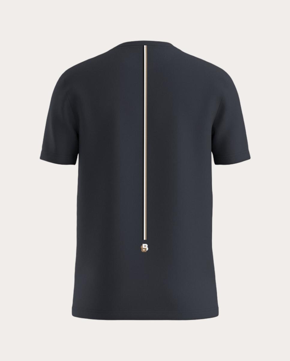 T-shirt de Manga Curta de Ténis de Homem em Tecido Técnico Azul-2