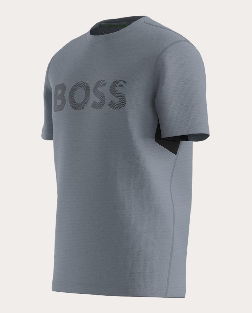 Camiseta manga corta de hombre de tenis en tejido técnico BOSS - Gris Gris-3