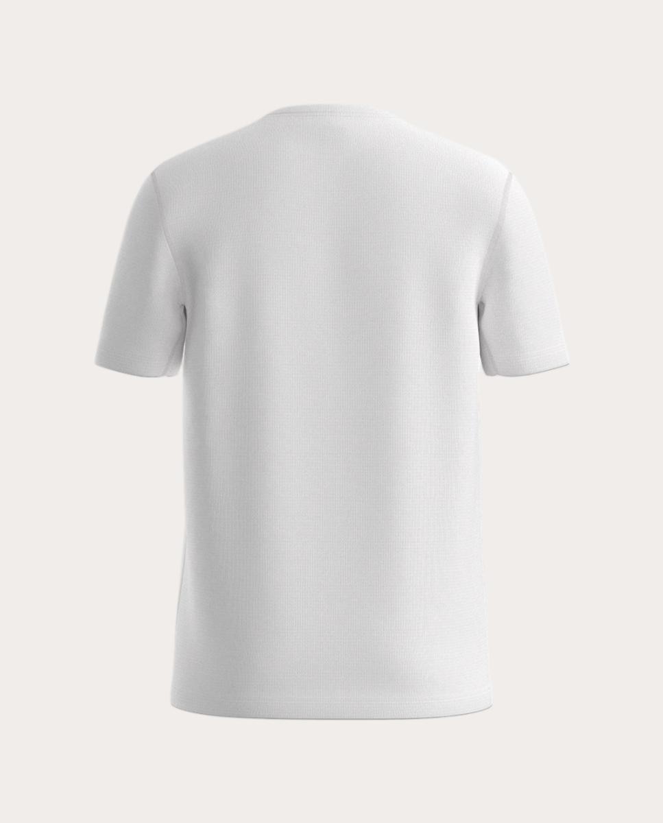 T-shirt de Manga Curta de Ténis de Homem em Tecido Técnico Branco-2