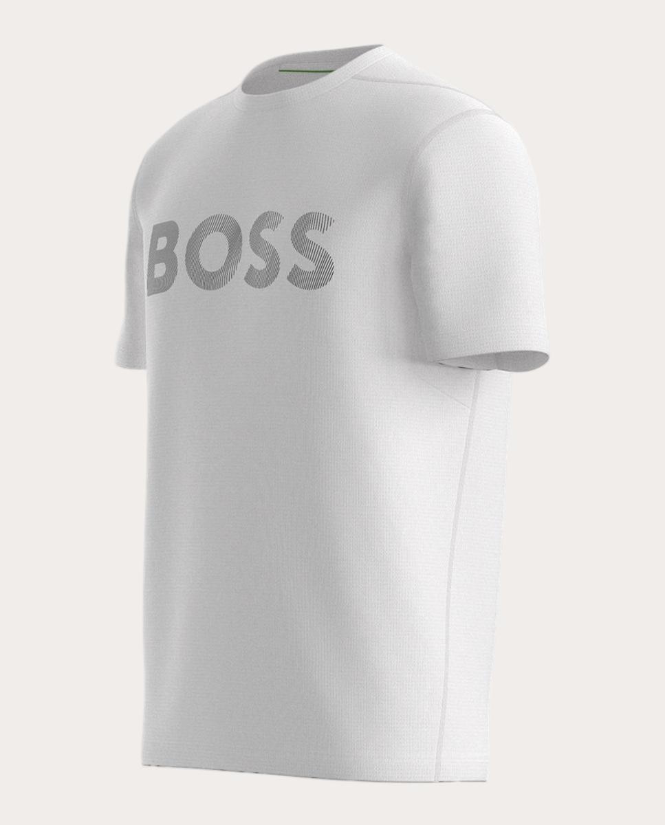 T-shirt de Manga Curta de Ténis de Homem em Tecido Técnico Branco-3
