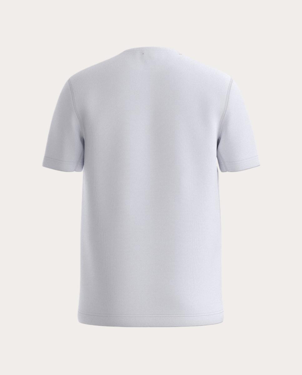 T-shirt de Manga Curta de Ténis de Homem em Tecido Técnico Branco-2