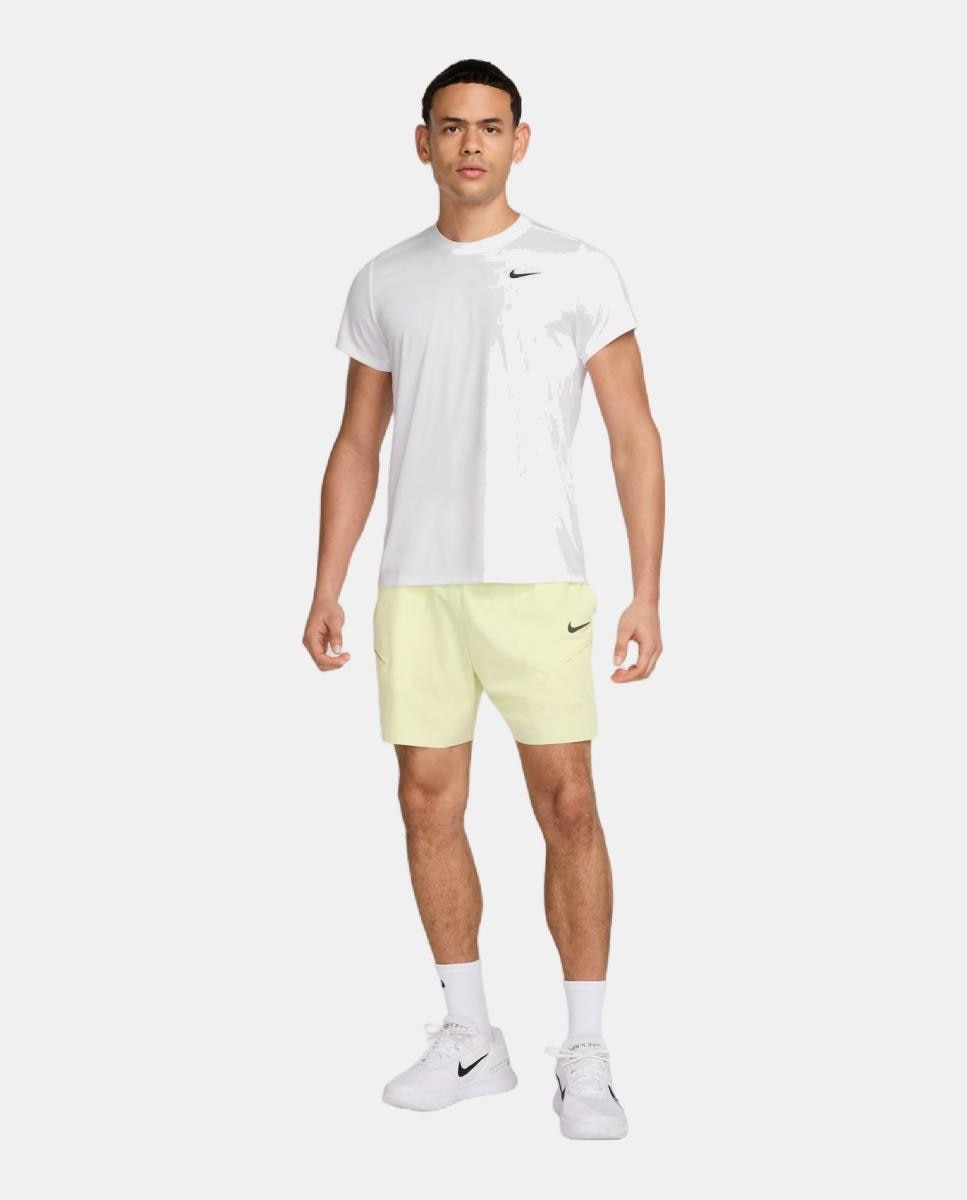 T-Shirt de Manga Curta de Tenis de Victory Nike Branco / Preto-7