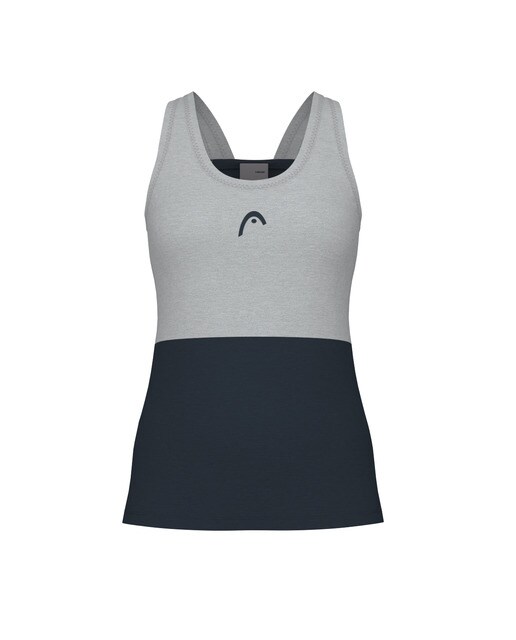 T-shirt de Mulher Play Tech Azul-marinho / Cinzento-1