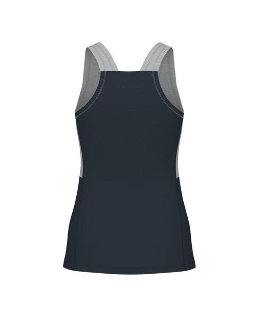 T-shirt de Mulher Play Tech Azul-marinho / Cinzento-2