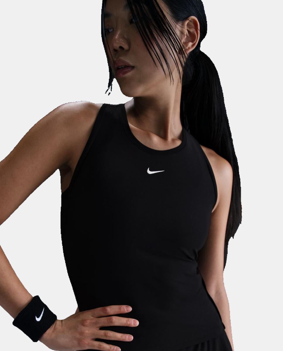 Imagen 8 de Tank Top De Tenis De Mujer Victory Nike - Negro / Blanco Negro / Blanco
