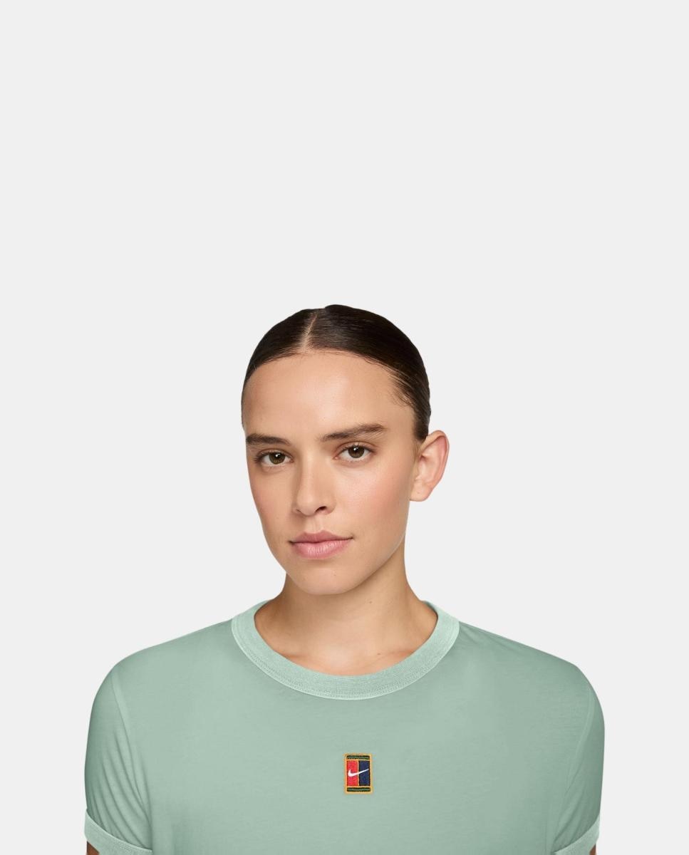 T-shirt de Mulher Heritage Preto / Verde-3