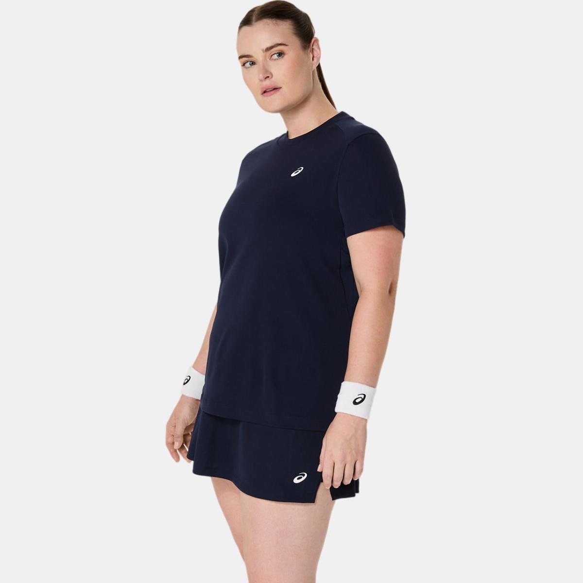 T-shirt de Ténis de Mulher Court SS Top Azul-noite-8