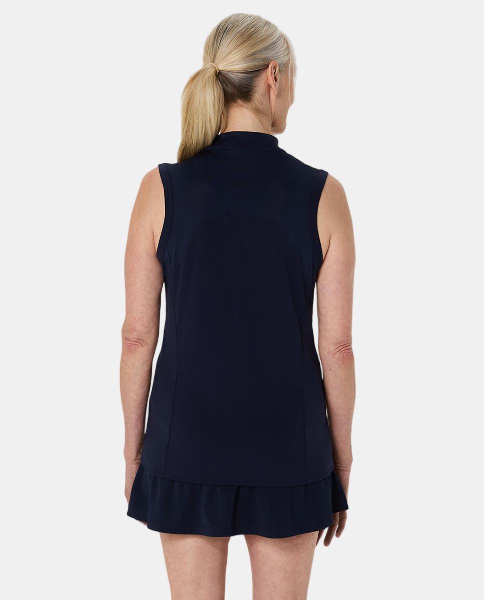 T-shirt de Mulher Court Tank Azul-marinho-2