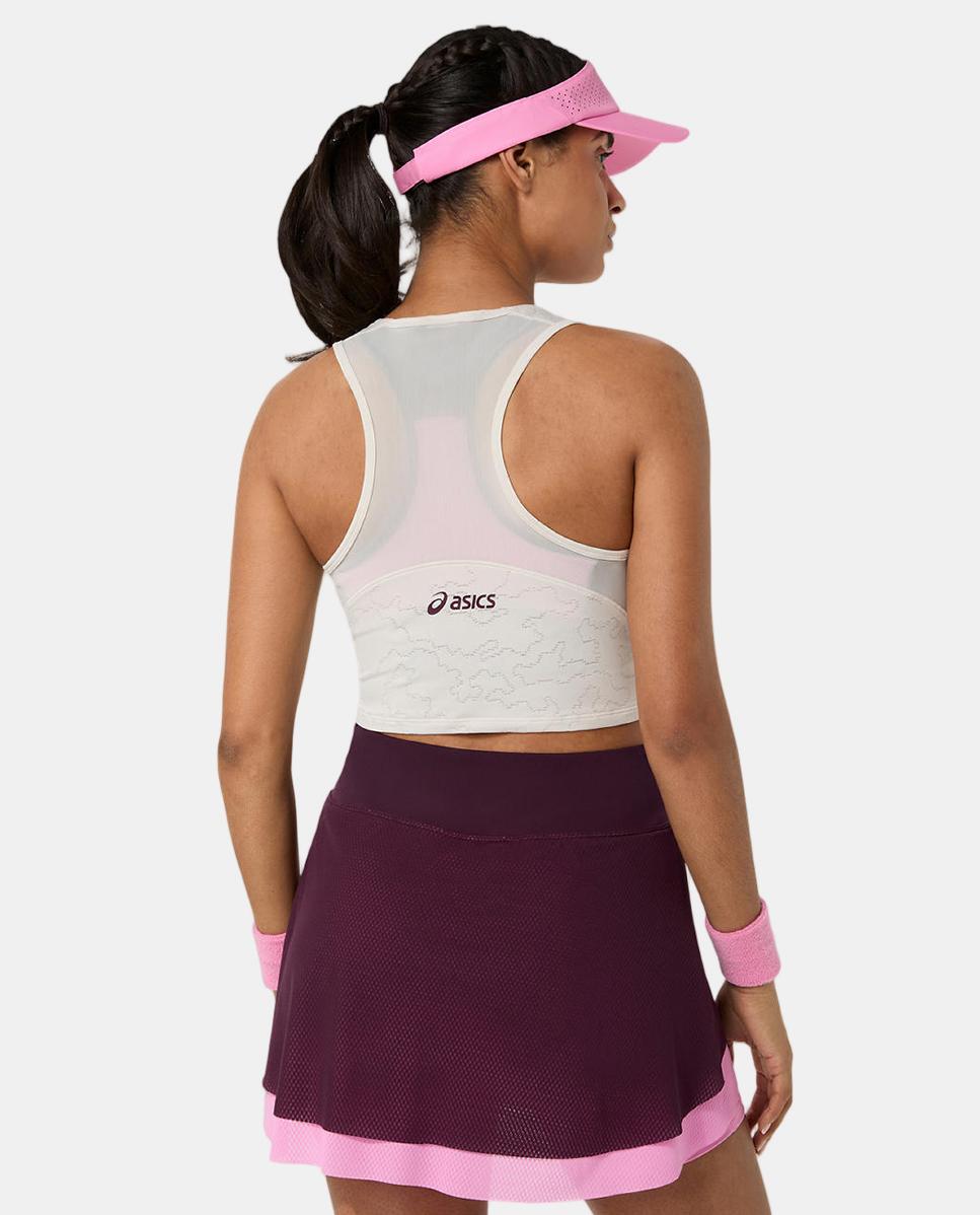T-shirt de Mulher Match Jacquard Crop Top Natural-2