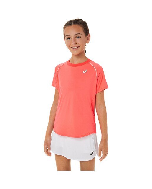 T-shirt de Menina Tennis SS Rosa-1