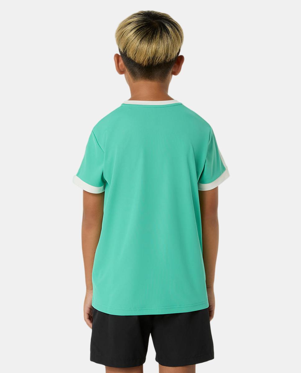 T-shirt de Ténis de Menino Boy Tennis SS Top Verde-esmeralda-2