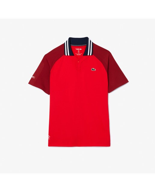 Polo de Homem Ultra Dry Lacoste x Daniil Medvedev Vermelho-2