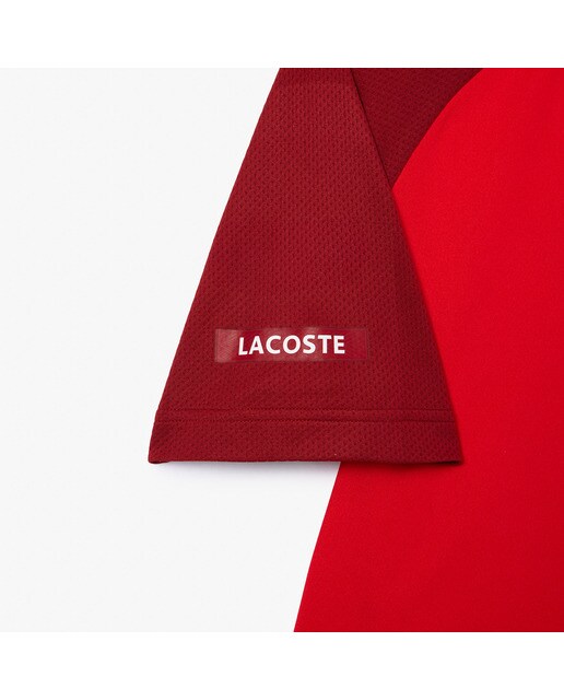 Polo de Homem Ultra Dry Lacoste x Daniil Medvedev Vermelho-3