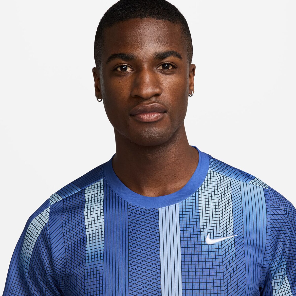 Polo de Homem CT DF Victory Top Print Azul / Branco-3