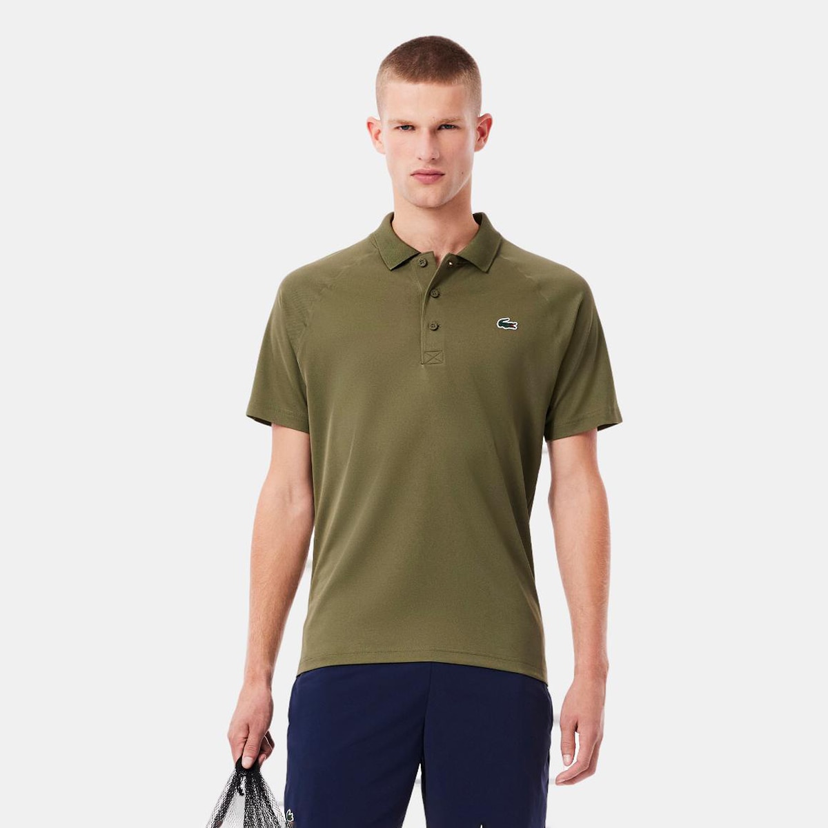 Polo de Ténis ultra Seco Verde Azeitona-1