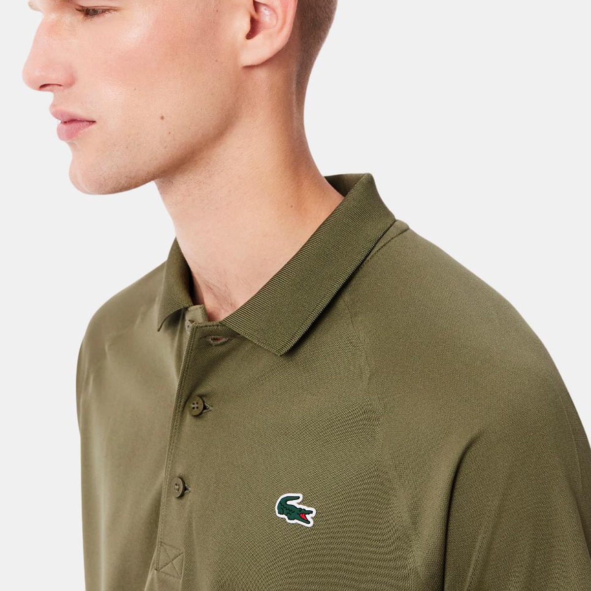 Polo de Ténis ultra Seco Verde Azeitona-2