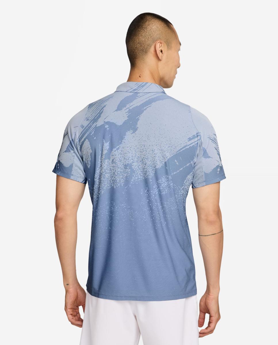 Polo de Homem Slam Azul / Preto-2